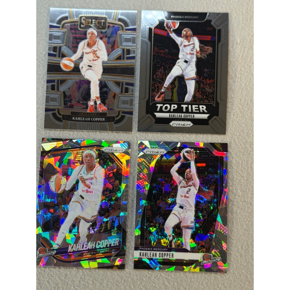 2024-25 Panini Kahleah Copper WNBA 4 Card Lot Prizm Cracked Ice Select